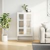 vidaXL Highboard White 68x39x123 cm Steel