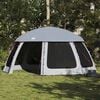 vidaXL Pool Tent with Removable Fly & Mesh Walls Grey 510x510 cm
