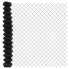 vidaXL Fence Post Grey 10 x 1.6 m (40 x 40 mm mesh) Steel and PVC