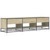 vidaXL TV Cabinet Sonoma Oak 180x40x46 cm Engineered Wood