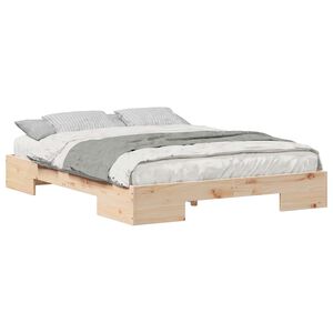 vidaXL Bed Frame Brown 150 x 200 cm