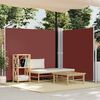 vidaXL Retractable Side Awning Brown 180x600 cm