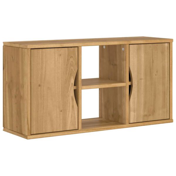vidaXL TV Cabinet ODDA 79x24x40 cm Solid Wood Pine