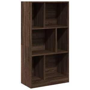 vidaXL Bookcase Brown Oak 57x28,5x107,5 cm Engineered Wood