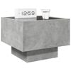 vidaXL Bedside Table with Infinity LED Concrete Grey 40x40x30 cm