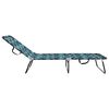 vidaXL Folding Sun Lounger Folding Green 56 x 189 x 87cm Fabric