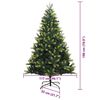 vidaXL Artificial Hinged Christmas Tree 300 LEDs Green 180 cm