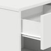 vidaXL Bedside Cabinets 2 pcs with Drawer White 39x28x41 cm