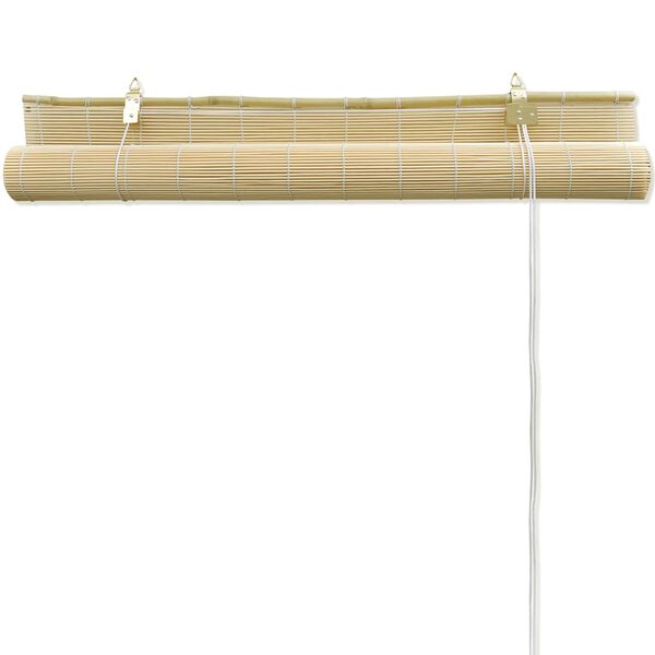 vidaXL Natural Bamboo Roller Blinds 120 x 160 cm