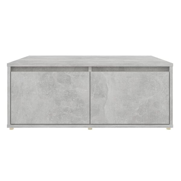 vidaXL Coffee Table Concrete Grey 80x80x31 cm Engineered Wood