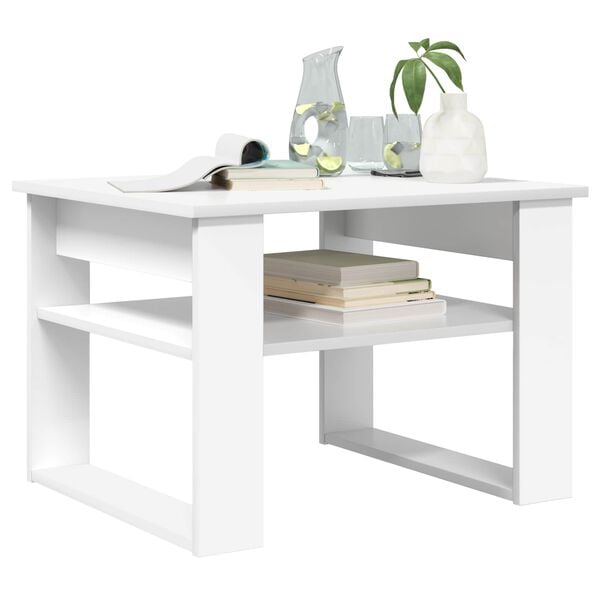 vidaXL Coffee Table with Storage White 64 x 54 x 44 cm Engineered Wood