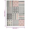 vidaXL Children's Rug 160x230 cm Star Pattern Pink