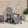 vidaXL Adirondack Chair Light Grey 82 x 74 x 92 cm HDPE