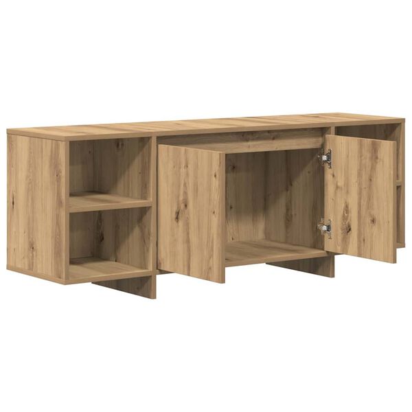 vidaXL TV Cabinet Artisan Oak 130x35x50 cm Engineered Wood