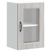 vidaXL Kitchen Wall Cabinet with Glass Door Kalmar Grey Sonoma Engineered Wood
