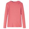 Kids' T-shirt with Long Sleeves Old Pink 128
