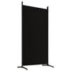 vidaXL 6-Panel Room Divider Black 520x180 cm Fabric