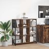 vidaXL Bookshelf Smoked Oak 102 x 32 x 104.5 cm Engineered Wood
