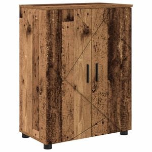 vidaXL Bathroom Cabinet with Storage Old Wood 60 x 35 x 80 cm