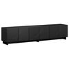 vidaXL TV Stand 179.5 x 34.5 x 40 cm Black Engineered Wood