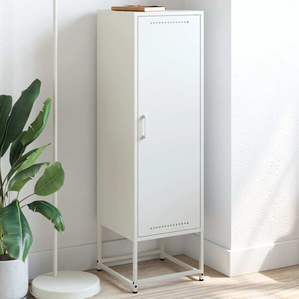 vidaXL Highboard White 36x39x123 cm Steel