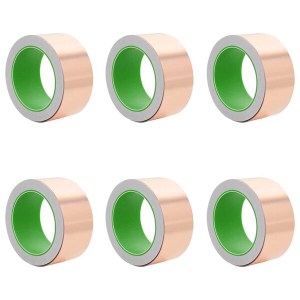 vidaXL Copper Tape 6 pcs Copper 2000 x 5 cm Copper