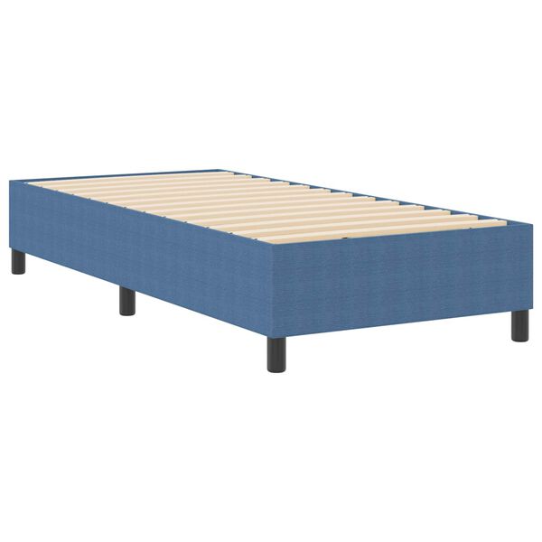 vidaXL Platform Bed Frame Blue 80 x 200 cm Fabric