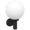 vidaXL Outdoor Wall Light Black 28 x 25 x 38 cm
