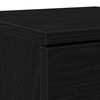 vidaXL Sideboards 2 pcs Black oak 30 x 30 x 70 cm Engineered wood