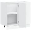 vidaXL Kitchen Base Cabinet Lucca White Engineered Wood