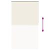 vidaXL Roller Blind Blackout Off White 125x230 cm Fabric Width 121.6 cm Polyester