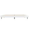 vidaXL Bed Frame without Mattress High Gloss White 135x190 cm Double