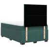vidaXL Box Spring Bed with Mattress Dark Green 120x190 cm Small Double Velvet
