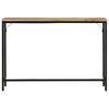 vidaXL Console Table 110x30x75 cm Solid Rough Mango Wood and Iron