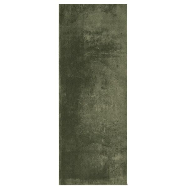 vidaXL Rug HUARTE Short Pile Soft and Washable Forest Green 80x200 cm