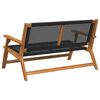 vidaXL Garden Furniture Black 122 x 78 x 73cm Solid Acacia wood