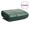 vidaXL Tarpaulin Green 1.5x2 m 650 g/m&sup2;