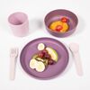 Bo Jungle 5 Piece Baby Tableware Set CPLA Purple and Pink