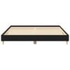 vidaXL Bed Frame Black Oak 203 x 163 x 25 cm Engineered Wood