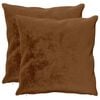 vidaXL Throw Pillow 2 pcs HEERLEN Light Brown 55 x 55 cm Flannel