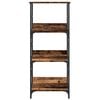 vidaXL Book Cabinet Old Wood 50x33x117.5 cm Engineered Wood