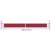 vidaXL Retractable Side Awning Red 117x1200 cm