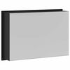 vidaXL Shower Niche Black 45 x 30 x 9.5 cm Stainless Steel