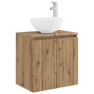 vidaXL Wall-Mounted Sink Vanity Artisan Oak 49.5 x 35 x 63 cm