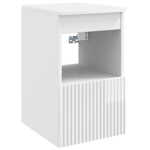 vidaXL Bathroom Cabinet High Gloss White 30 x 35 x 50 cm
