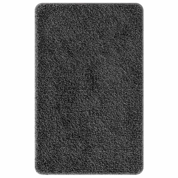 vidaXL Anti-slip Bath Mat Dark grey 50 x 80 cm PP