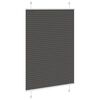 vidaXL Pleated Blind Black 95x100 cm Fabric Width 94.4 cm Polyester
