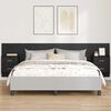 vidaXL Headboard with Cabinet 3 pcs Black Oak Engineered Wood