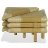 vidaXL Bedside Tables 2 pcs 60x60x40 cm Bamboo Natural