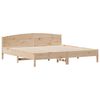 vidaXL Bookcase Bed without Mattress 200x200cm Solid Wood Pine